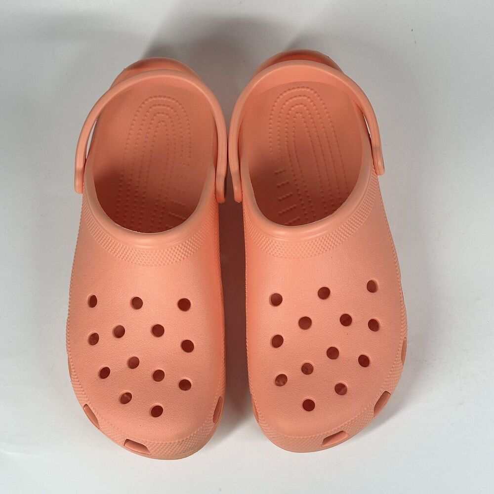 Crocs Mens Size 13 Papaya Classic Clog Mule Authentic Shoe Style 10001 - Picture 4 of 15